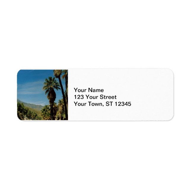 Etiqueta Exibição de Primaveras de Palm (Frente)