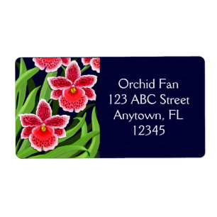 Etiqueta exótica das orquídeas de Odontoglossum