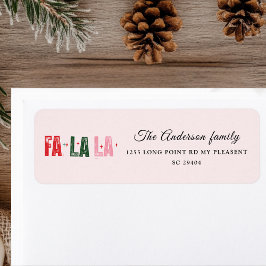 Etiqueta Fa La Personalised Family Christmas
