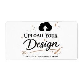 Etiqueta Faça o Upload do Seu Design de Marca Personalizada