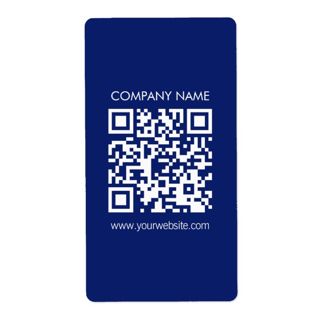 Etiqueta Faça um código QR instantaneamente | Design simple (Frente)
