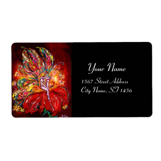 ETIQUETA FAIRY IN RED (Frente)