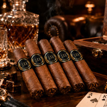 Faixas de Charuto Personalizadas Black & Gold