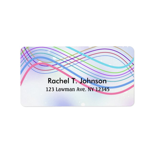 Etiqueta Faixas flutuantes (Frente)