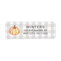 Fall Pumpkin Gingham, outono do país