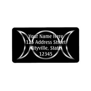 Etiqueta Falln Pagan Triple Goddese Symbol