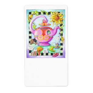 ETIQUETA FALSA SOBRE OS RÓTULOS DA FESTA DE CHÁ