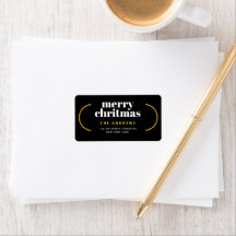 Família de Natal Minimalista com Brilho Dourado