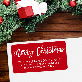 Etiqueta Família Feliz de Feliz Natal nas Estrelas de Pince