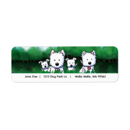 Etiqueta Família Westie 