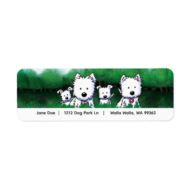 Etiqueta Família Westie  (Frente)