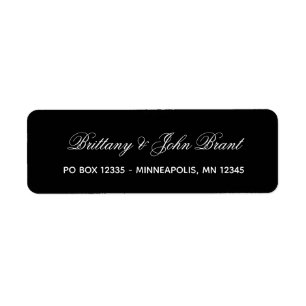 Etiqueta Fancy Calligraphy Name 2 Line