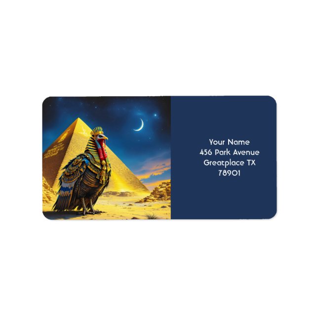 Etiqueta Fantasy Cute Desert Pharaoh Turquia (Frente)