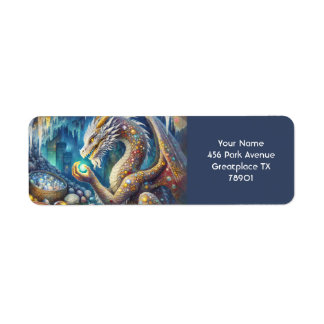 Etiqueta Fantasy, Cute Dragon Stone Cavern.