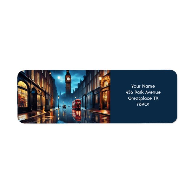 Etiqueta Fantasy Cute Evening London Rain (Frente)