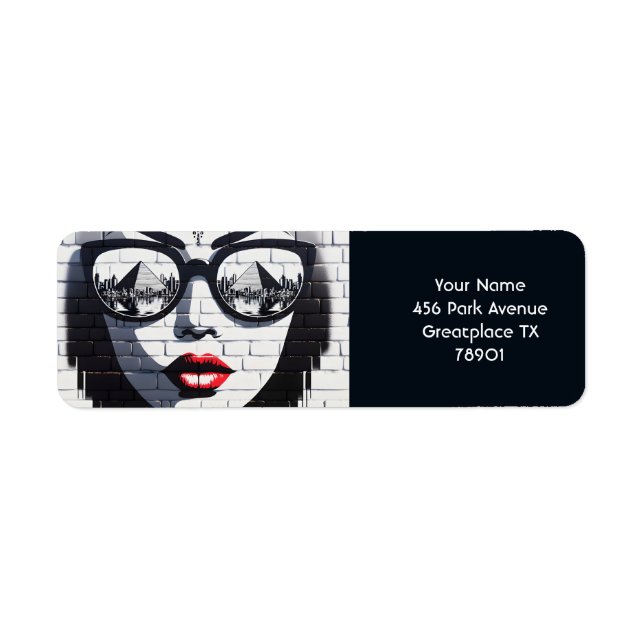 Etiqueta Fantasy Cute Face Wall Egito (Frente)