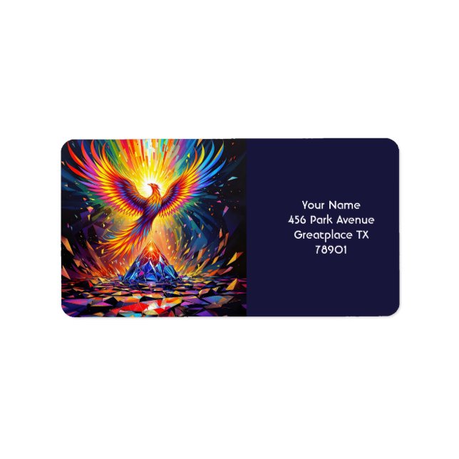 Etiqueta Fantasy Cute Prism Ascensão Phoenix (Frente)