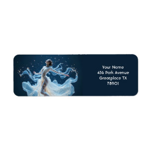 Etiqueta Fantasy Cute Stars Lady Dancing