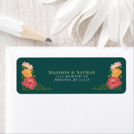Etiqueta Fantasy Encantado Casamento Floral Garden