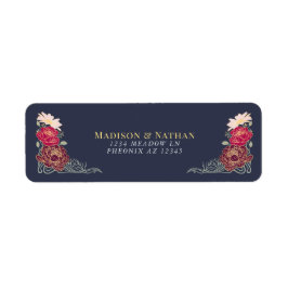 Etiqueta Fantasy Encantado Casamento Floral Garden