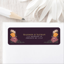 Etiqueta Fantasy Encantado Casamento Floral Garden