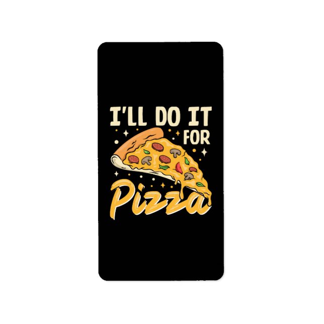 Etiqueta Farei por Pizza (Frente)