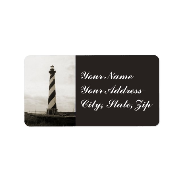 Etiqueta Farol de Cape Hatteras (Frente)