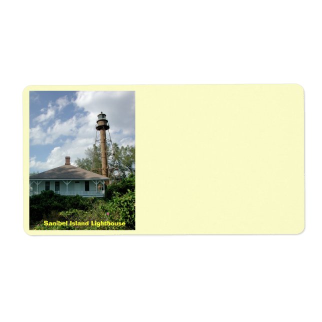 Etiqueta Farol Sanibel Island (Frente)
