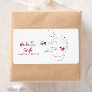 Etiqueta Fashion de linha, maquiagem, maquiagem de marca ar