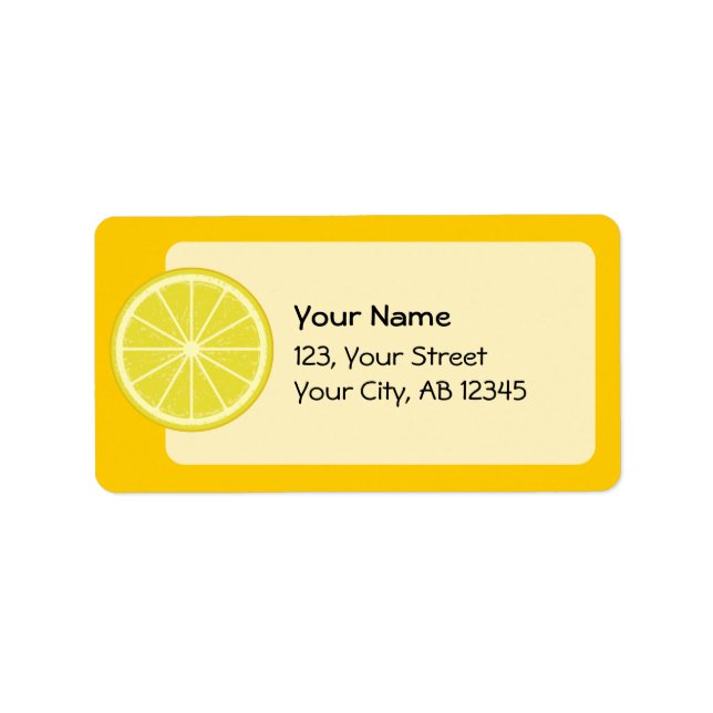 Etiqueta Fatia de Limão (Frente)