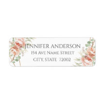 Favor Rosas Blush de Casamento do Sticker