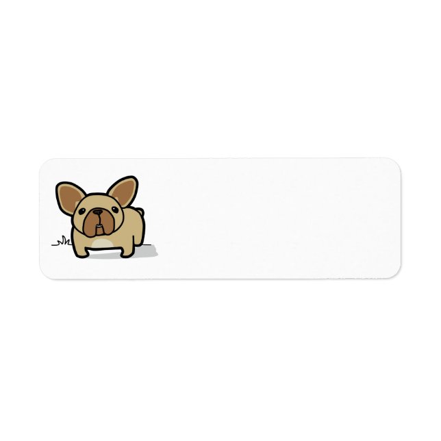Etiqueta Fawn Frenchie (Frente)