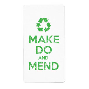 Etiqueta Fazer com e Mend