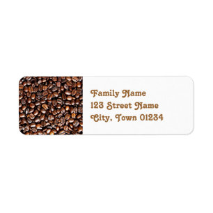 Etiqueta Feijões de café