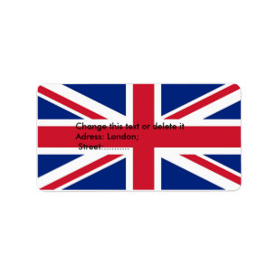 Etiqueta feita sob encomenda com a bandeira de