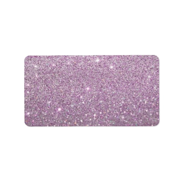 Etiqueta feita sob encomenda - Glit Dourado roxo (Frente)