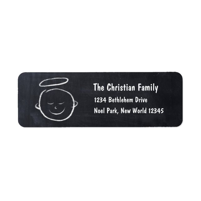 Etiqueta Feliz Aniversário Jesus Cristo - Calço (Frente)