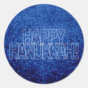 Etiqueta feliz de Hanukkah