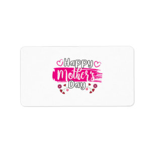Etiqueta Feliz Dia de as mães 2025 Tshirt para Mulheres Mãe