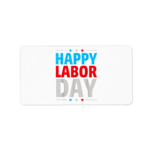 Etiqueta Feliz Dia do Trabalho!
