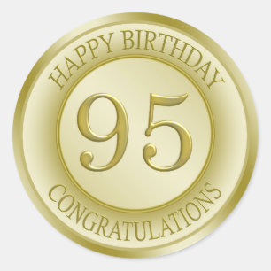 Etiqueta feliz do aniversário do efeito dourado