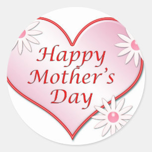 Etiqueta feliz do dia das mães