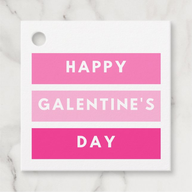 Etiqueta Feliz do Dia de Galentine (Frente)
