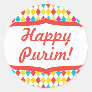 Etiqueta feliz do purim