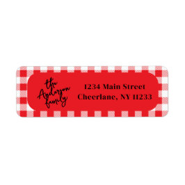 Etiqueta Feliz Era Brilhante Uma Foto Vermelha