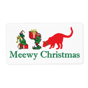 Etiqueta Feliz Meewy Christmas