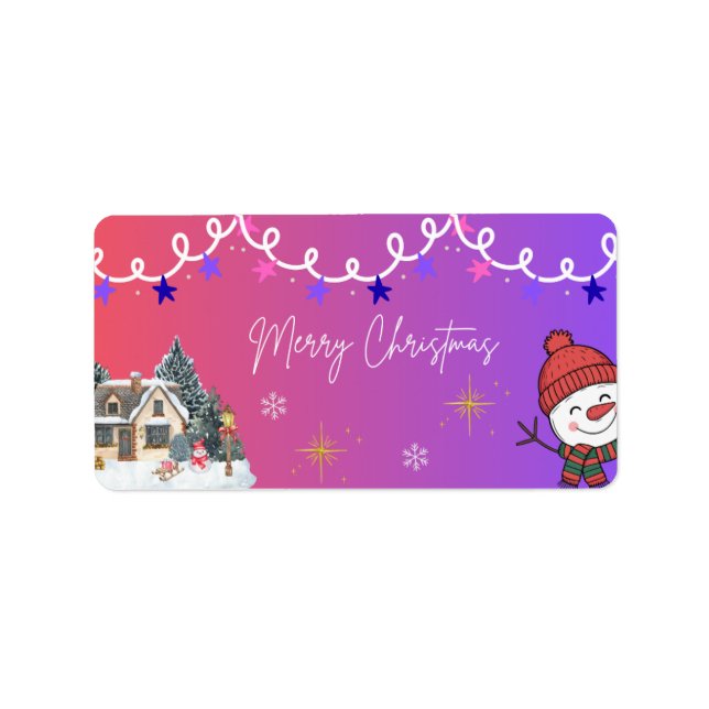 Etiqueta Feliz Natal (Frente)