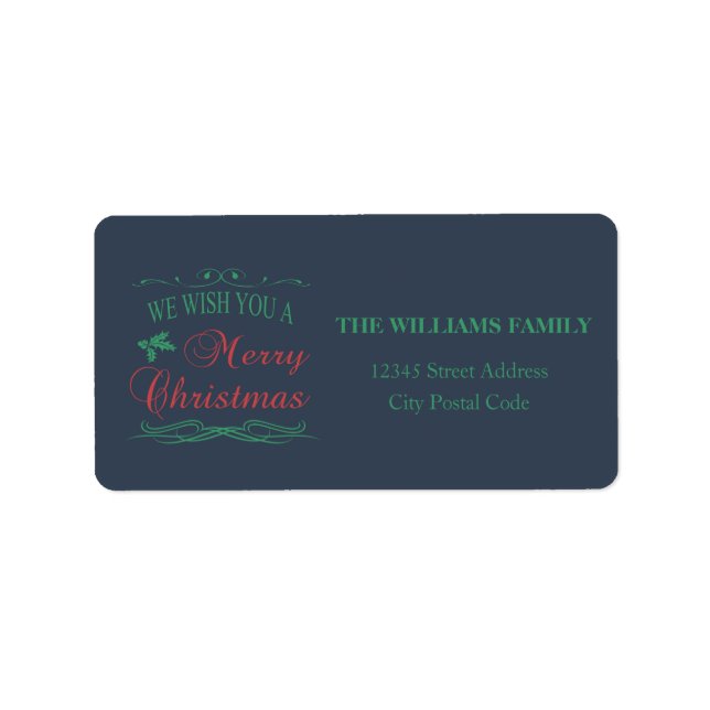 Etiqueta Feliz Natal (Frente)