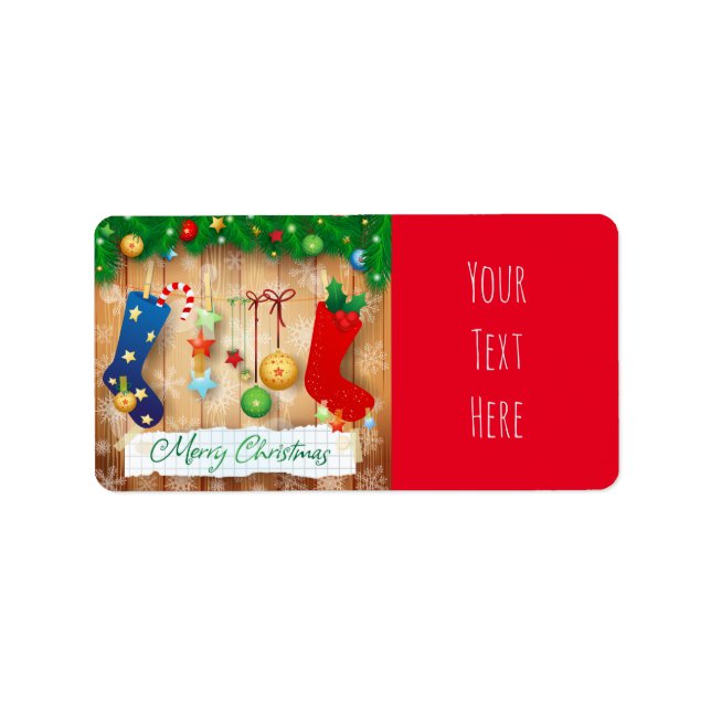 Etiqueta Feliz Natal (Frente)