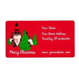 Etiqueta Feliz Natal, Anões Engraçados Personalizam